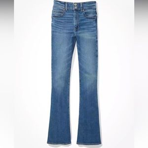 American Eagle - Women's Hi-Ruse Hi Rise Artist Flare Jeans - 16 R Super Stretch